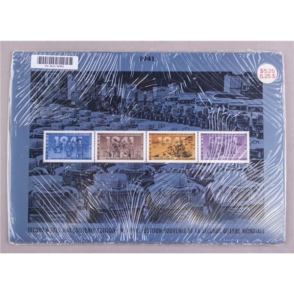 Canada Post WWII Souvenir Edition Stamps 1941