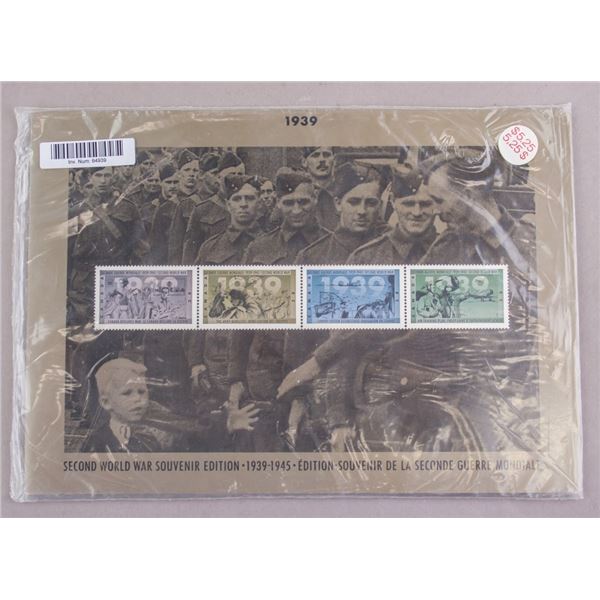Canada Post WWII Souvenir Edition Stamps 1939