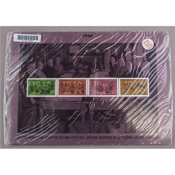 Canada Post WWII Souvenir Edition Stamps 1940