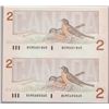 Image 2 : Lot of 2 Canada 1986 $2 Bill Uncut