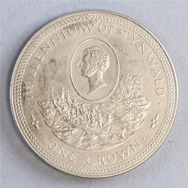 Isle of Man 1 Crown Elizabeth II Tynwald