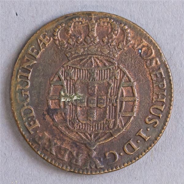 Angola Coin 1770 1/2 Macuta
