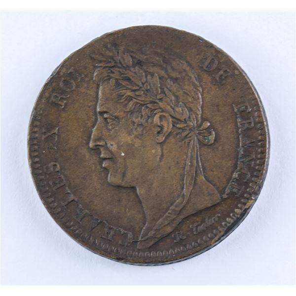 French Colonies 10 Centimes 1827