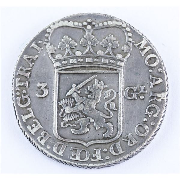Batavian Republic 1793 3 Gulden Utrecht