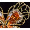 Image 2 : Butterfly Brooch with Gemstone