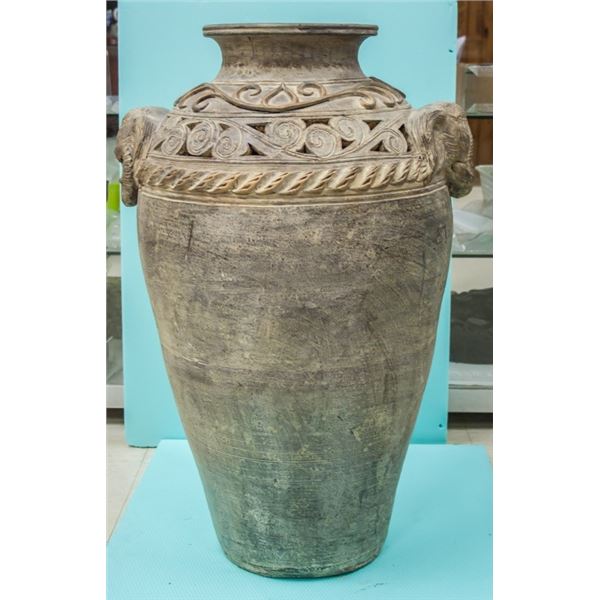 Vietnam Large Carved Open Work Jar