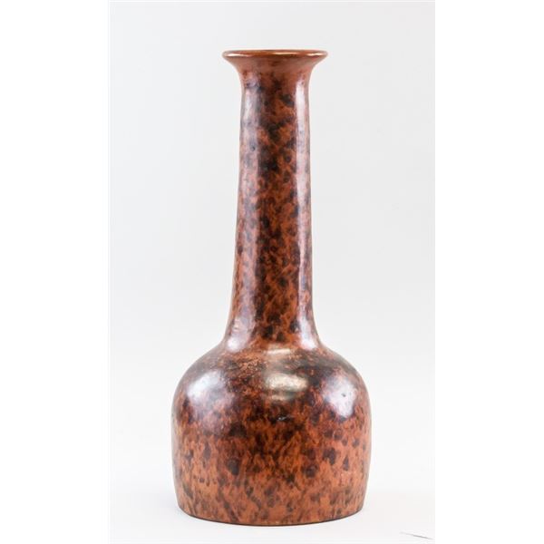 Chinese Zisha Mallet Shaped Vase