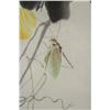 Image 2 : Chinese Watercolor on Paper Flower & Insect