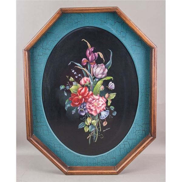European Oil on Wood Signed Emma Noonan