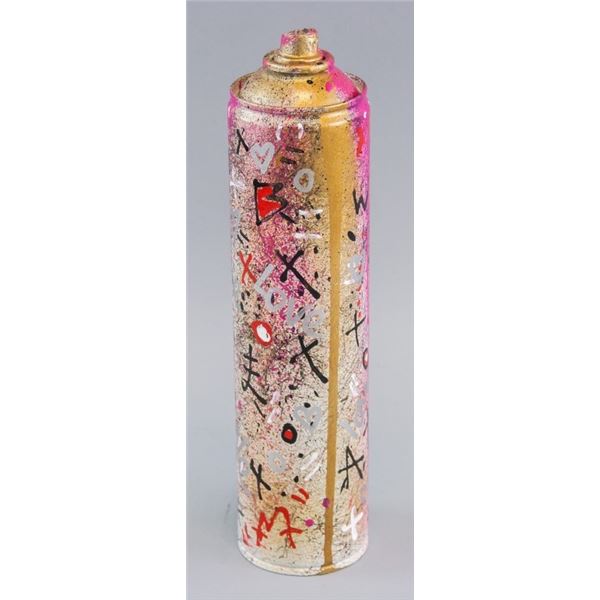 CAN 67 Mixed Media Spray Can Tadas Zaicikas COA