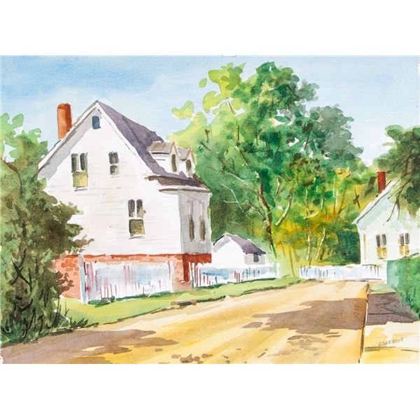 Edward Garbely 1908-1999 American WC on Paper