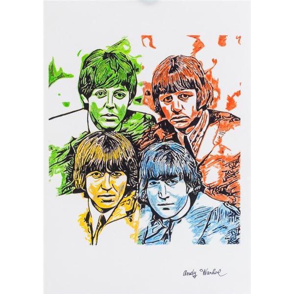 American Signed Lithograph Signed Andy Warhol
