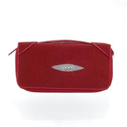 Ladies Multi-pelt Stingray Hide Clutch Purse Wallet (ACT-111)