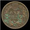 Image 2 : 1876 Indian Cent Circulated SCARCE (COI-4980)