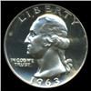 Image 1 : 1963 Washington 25c Proof Quarter Coin Graded PCGS PR69 Cameo (COI-5370)