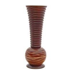Hand Crafted Mango Wood Vase (DEC-226)
