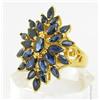 Image 1 : 4ct Natural Sapphire Ladies Gold Vermeil Ring (JEW-1490)