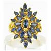 Image 2 : 4ct Natural Sapphire Ladies Gold Vermeil Ring (JEW-1490)