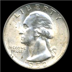 1950S Washington 25c Quarter Coin Graded PCGS MS65 (COI-5315)