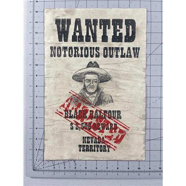 Shanghai Knights (2003), Jackie Chan, Owen Wilson - Black Balfour Wanted Poster