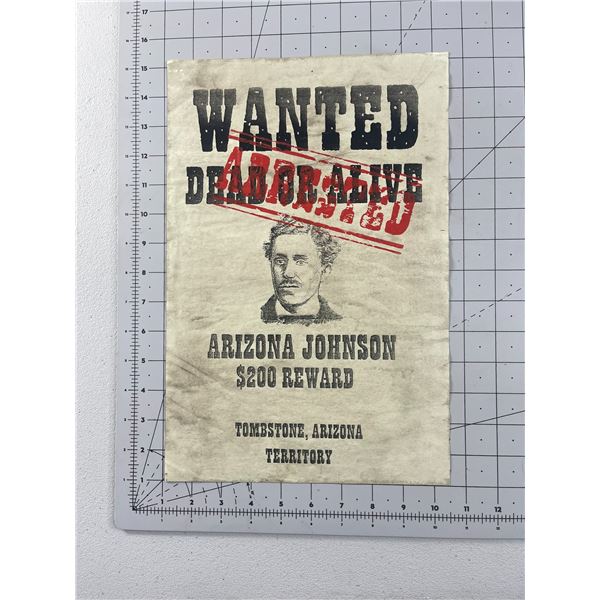 Shanghai Knights (2003), Jackie Chan, Owen Wilson - Arizona Johnson Wanted Poster