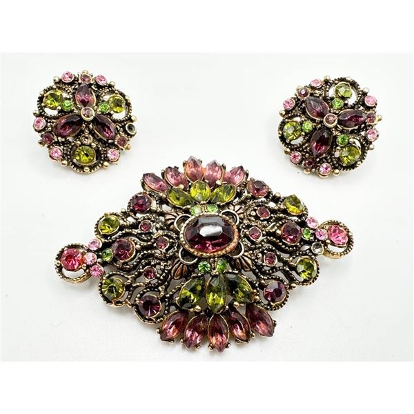 HOLLYCRAFT BROOCH SET