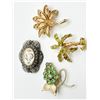 Image 2 : GRAPES, PALM , FLORAL BROOCHES