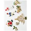 Image 2 : CHRISTMAS ASSORTED BROOCHES