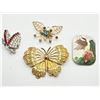 Image 1 : ART SIGNED BROOCH , BUTTERFLY