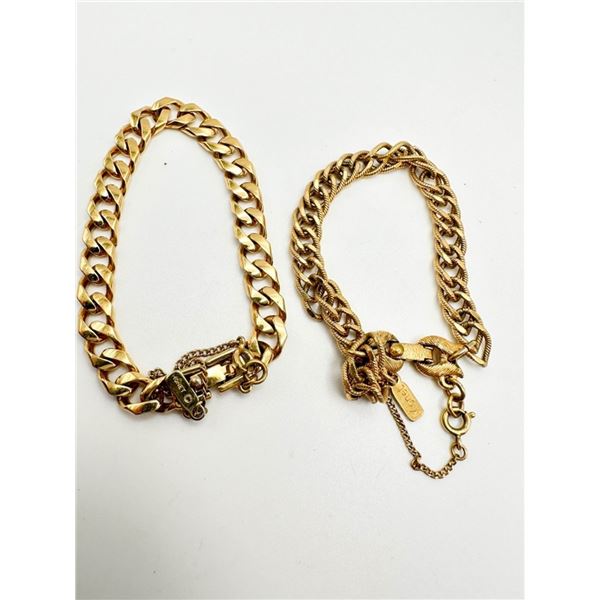 2 MONET SIGNED BRACELETS