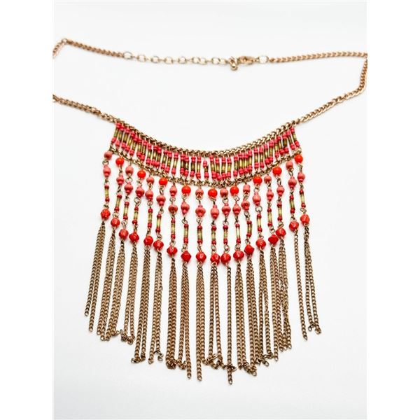 VINTAGE BIB DANGLES NECKLACE -