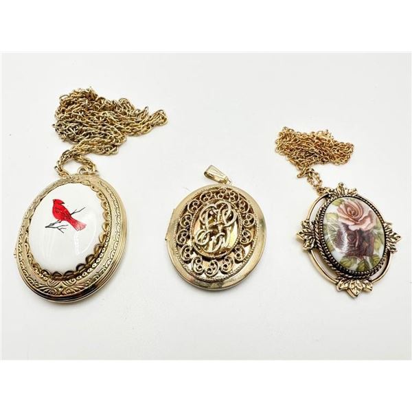 1 SARAH FLORAL + 2 LOCKETS
