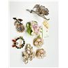 Image 2 : EARRINGS, CERAMIC FLORAL