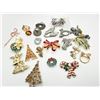 Image 1 : CHRISTMAS ASSORTED BROOCHES
