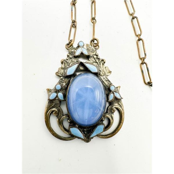 ANTIQUE? BLUE STONE NECKLACE