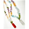 Image 1 : 2 STONE NECKLACES COLORFUL