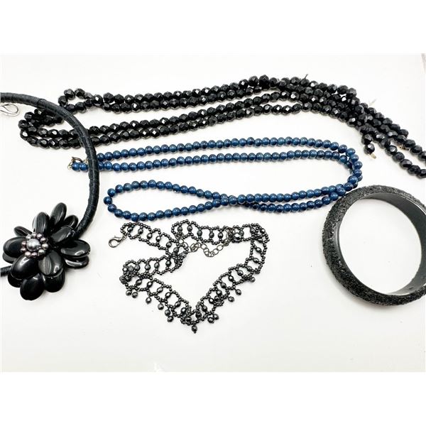 BLACK BEAD NECKLACE AND MORE
