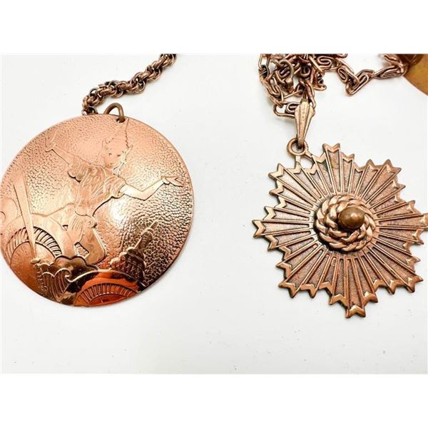 COPPER NECKLACES + BRACELETS