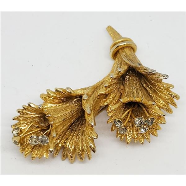 VINTAGE BROOCH W STONES