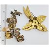 Image 2 : 2 LARGE VINTAGE BROOCHES