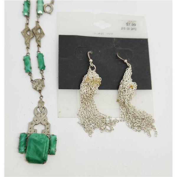 ANTIQUE? NECKLACE W STONES