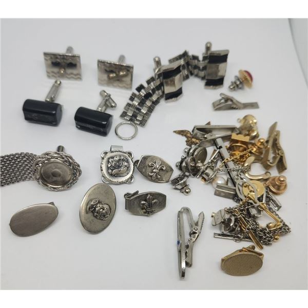 CUFF LINKS AND TIE CLIPS