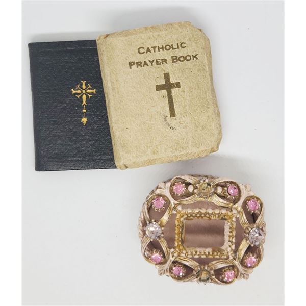 VINTAGE PRAYER BOOKS + TRINKET