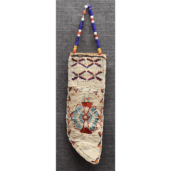 SIOUX INDIAN BEADED KNIFE SHEATH