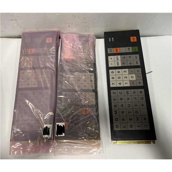 Lot of (3) Mitsubishi #KS-0K3A / KS-OK3A Control Panel Keypads, #FP5-MD4