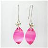 45.95ct Captivating Earrings Gold Vermeil Top Pink Topaz  (JEW-1448) (JEW-1448)
