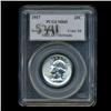 Image 3 : 1957 Washington 25c Quarter Coin Graded PCGS MS65 (COI-5341) (COI-5341)