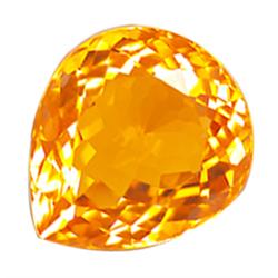11.75ct Attractive Pear Golden Yellow Citrine (GEM-17617)