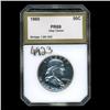 Image 3 : 1960 Franklin Half Graded PR69 DCAM (COI-4923) (COI-4923)