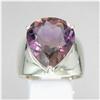 65.65ct Sterling Pear  Ring Size 10 Bi-Color Ametrine  (JEW-1461) (JEW-1461)